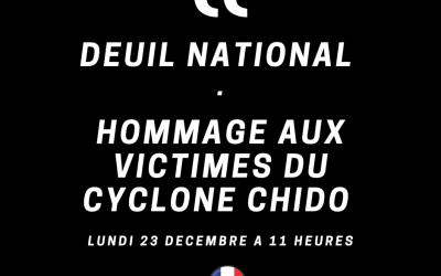 Deuil national : Hommage aux victimes du cyclone Chido